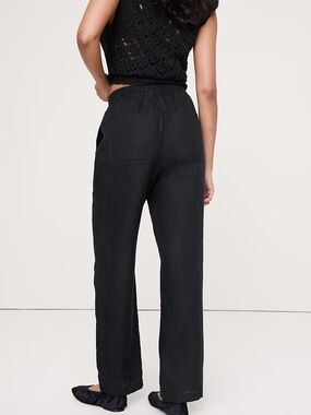 Banana Republic 100% Linen Wide-Leg Pants